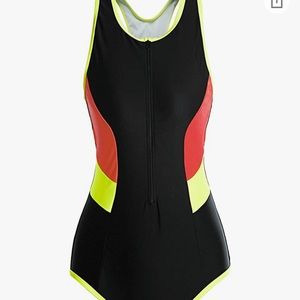 RELIBEAUTY Women Racerback One Piece Swimsuit Athletic Racing 6